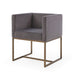 VIG Furniture - Modrest Marty Modern Dark Grey & Copper Antique Brass Dining Chair - VGVCB8368-DGRY-DC - GreatFurnitureDeal