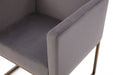 VIG Furniture - Modrest Marty Modern Dark Grey & Copper Antique Brass Dining Chair - VGVCB8368-DGRY-DC - GreatFurnitureDeal
