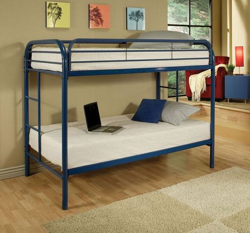 Acme Furniture - Thomas Bunk Bed, Twin, Blue - 02188BU - GreatFurnitureDeal