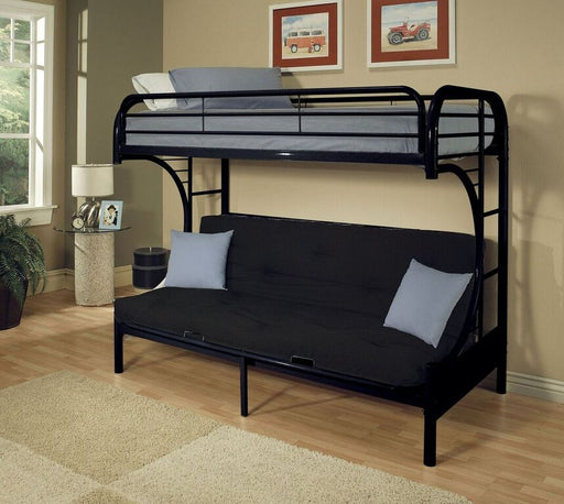 Acme Furniture - Eclipse Twin XL/Queen/Futon Bunk Bed in Black - 02093BK