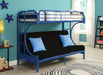 Acme Furniture - Eclipse Twin XL/Queen/Futon Bunk Bed in Blue - 02093BU
