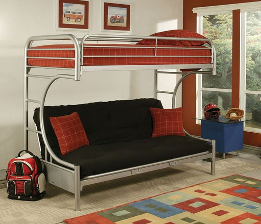 Acme Furniture - Eclipse Twin XL-Queen-Futon Bunk Bed, Silver - 02093SI - GreatFurnitureDeal