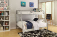 Acme Furniture - Tritan Twin XL-Queen Bunk Bed in Silver - 02052SI - GreatFurnitureDeal