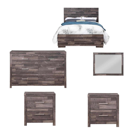 Acme Furniture - Juniper 5 Piece Queen Bedroom Set In Dark Oak - 22160Q-5SET - GreatFurnitureDeal