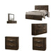 Acme Furniture - Elettra 5 Piece Eastern King Bedroom Set In Walnut - 24847EK-5SET - GreatFurnitureDeal
