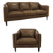 Mariano Italian Leather Furniture - Ava Sofa & Chair Set in Bomber Tan - AVA-SC - GreatFurnitureDeal