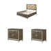 Acme Furniture - Skylar 3 Piece Eastern King Bedroom Set w-Storage In Dark Champagne - 25317EK-3SET - GreatFurnitureDeal