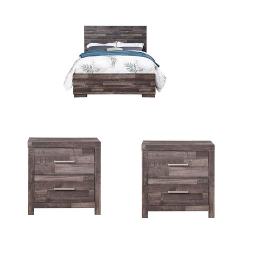 Acme Furniture - Juniper 3 Piece Eastern King Bedroom Set In Dark Oak - 22157EK-3SET - GreatFurnitureDeal