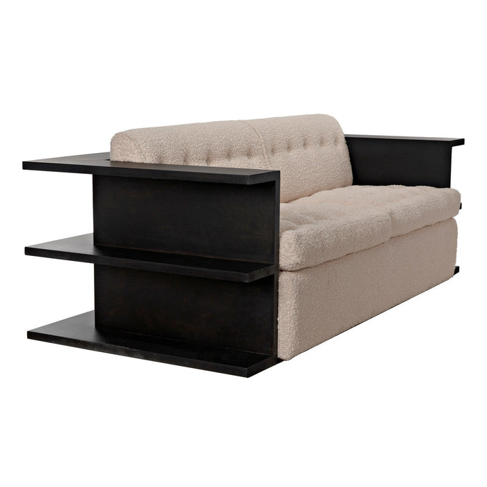 CFC Furniture - Bibliothek Sofa Black - UP177-3 - GreatFurnitureDeal