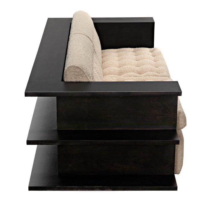 CFC Furniture - Bibliothek Sofa Black - UP177-3