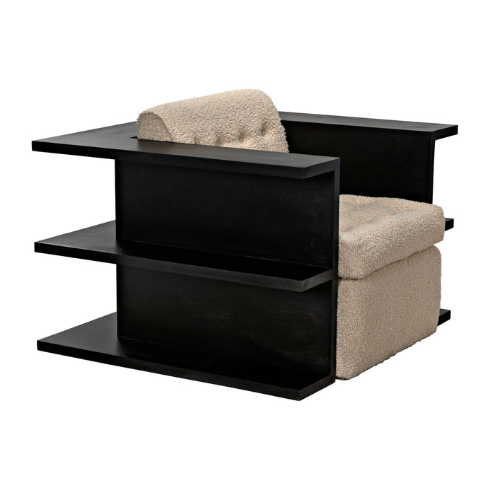CFC Furniture - Bibliothek Chair Black - UP177 - GreatFurnitureDeal