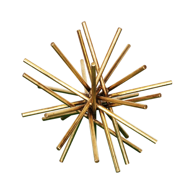 Worlds Away - Urchin Gold Leaf Iron Rod Asterisk - URCHIN G9