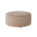 Southern Home Furnishings - Bella Blush 39" Round Cocktail Ottoman in Mauve - 140-C Bella Blush-MTO - GreatFurnitureDeal