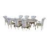 European Furniture - Valentina Arm Chair in Beige and Gold - Set of 2 - 51959-AC - GreatFurnitureDeal