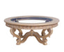 European Furniture - Valentina Luxury Coffee Table in Dark Champagne - 45001-CT