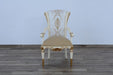 European Furniture - Valentina Arm Chair in Beige and Gold - Set of 2 - 51959-AC - GreatFurnitureDeal