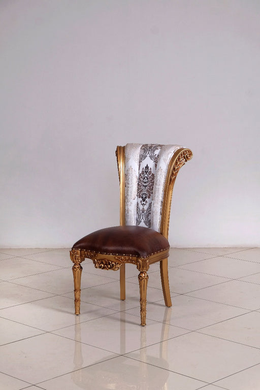 European Furniture - Valentina Side Chair Set of 2 in Brown - 51955-SC - GreatFurnitureDeal