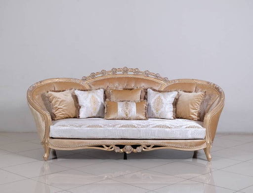 European Furniture - Valentina Luxury Sofa in Dark Champagne - 45001-S