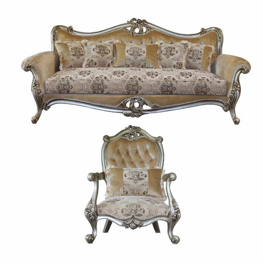 European Furniture - Valeria 2 Piece Luxury Sofa Set - 38066-SC - GreatFurnitureDeal