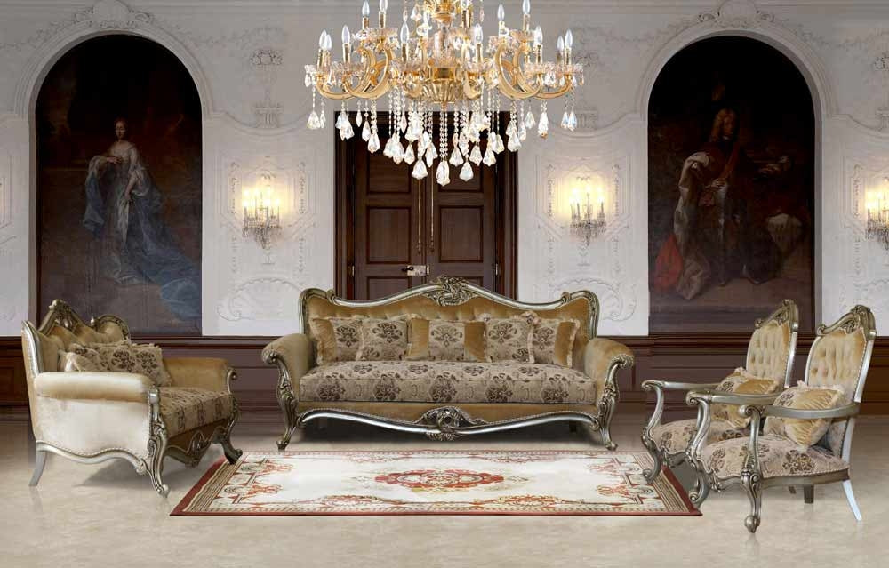 European Furniture - Valeria 4 Piece Living Room Set - 38066-SL2C