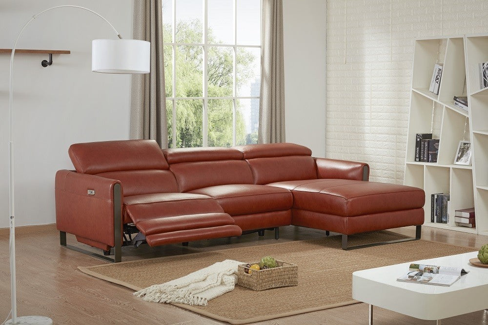 J&M Furniture - Nina Premium Leather Sectional In Right hand Facing - 182771-RHFC