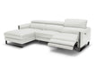 J&M Furniture - Vella Premium Leather Sectional In Light Grey Left hand Facing - 18277-LHFC - GreatFurnitureDeal