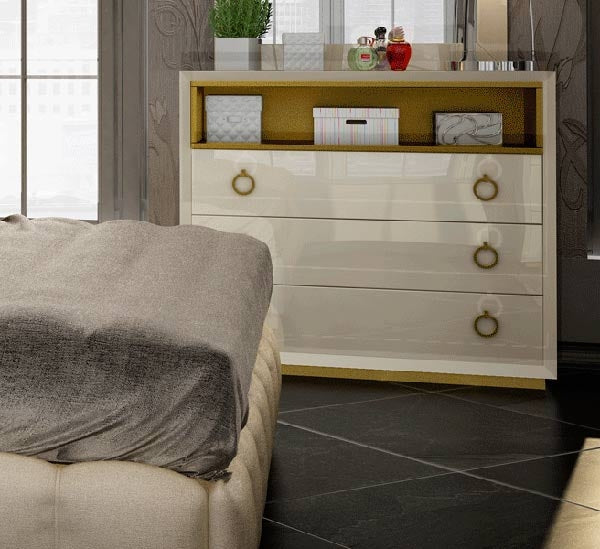 ESF Furniture - Velvet Single Dresser in Cream - VELVETDRESSER - GreatFurnitureDeal