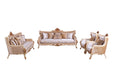 European Furniture - Veronica III Luxury Sofa in Antique Beige and Antique Dark Gold leaf - 47072-S - GreatFurnitureDeal