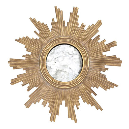 Worlds Away - Gold Leafed Handcarved Mirror with Antqiue Mirror Inset - VERSAILLES G