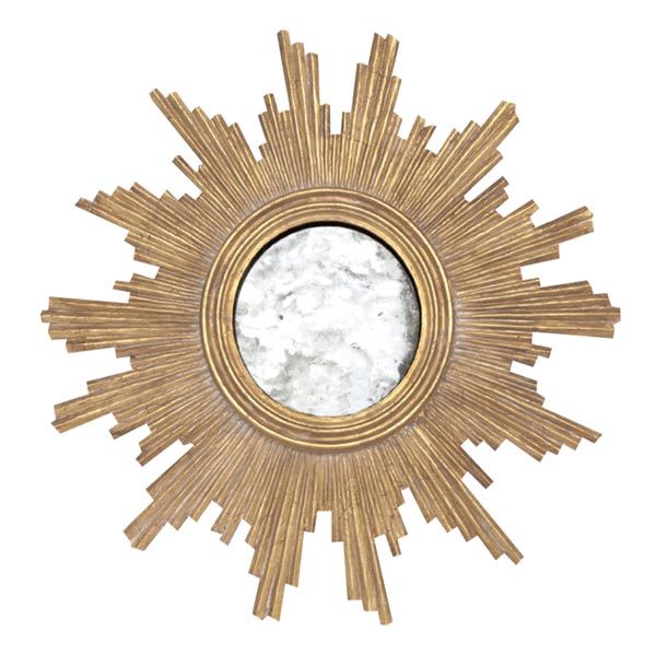 Worlds Away - Gold Leafed Handcarved Mirror with Antqiue Mirror Inset - VERSAILLES G - GreatFurnitureDeal