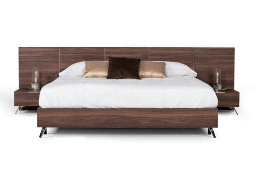 VIG Furniture - Nova Domus Brooklyn Italian Modern Walnut Bed - VGACBROOKLYN-BED - GreatFurnitureDeal