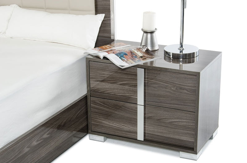 VIG Furniture - Modrest San Marino Modern Grey Nightstand - VGACSANMARINO-NS-GRY