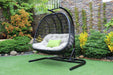 VIG Furniture - Renava San Juan Outdoor Black & Beige Hanging Chair - VGATRAHM-026 - GreatFurnitureDeal