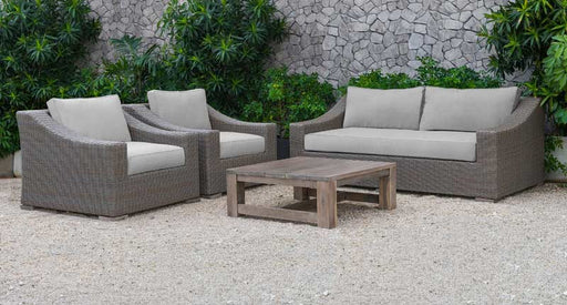 VIG Furniture - Renava Palisades Outdoor Beige Wicker Sofa Set - VGATRASF-125-BGE