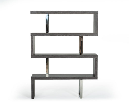 Vig Furniture - Modrest Maze Modern Grey Elm Bookcase - VGBBMD105-GRY - GreatFurnitureDeal