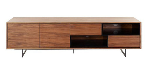 VIG Furniture - Modrest Torlonia Modern Walnut & Black TV Stand - VGBBMF1311A - GreatFurnitureDeal