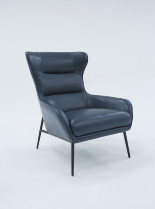 VIG Furniture - Divani Casa Susan Modern Blue Leatherette Lounge Chair - VGBNEC-084-BLU
