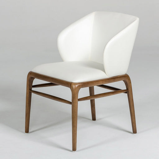 VIG Furniture - Modrest Kipling Modern Cream & Walnut Dining Chair - VGCSCH-16111 - GreatFurnitureDeal