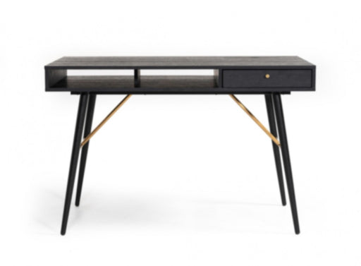 VIG Furniture - Modrest Billy Modern Black Oak & Gold Desk - VGDWJ3496 - GreatFurnitureDeal