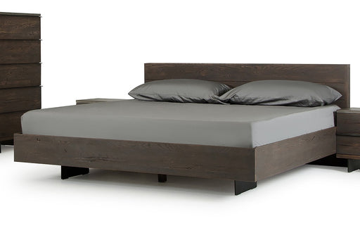 VIG Furniture - Modrest Selma Modern Dark Aged Oak Queen Bed - VGEDSELMA-BED-Q - GreatFurnitureDeal
