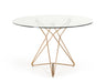 VIG Furniture - Modrest Ashland Modern Glass Round Dining Table - VGEUMC-6721DT-G