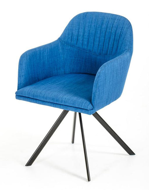 Vig Furniture - Modrest Synergy Modern Grey Fabric Dining Chair (Set of 2) - VGEUMC-8112CH-A-BLU - GreatFurnitureDeal