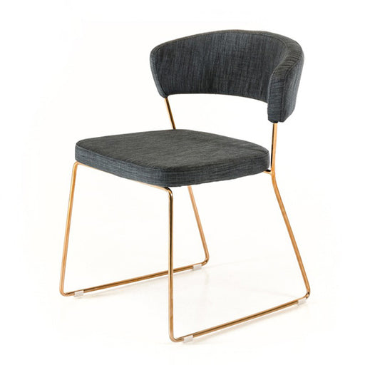 Vig Furniture - Modrest Ashland Modern Grey & Rosegold Dining Chair (Set of 2) - VGEUMC-8349CH-G-GRY - GreatFurnitureDeal