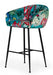 VIG Furniture - Modrest Roxann - Contemporary Floral Velvet Bar Stool - VGEUMC-9292CH-A-B - GreatFurnitureDeal