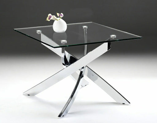 VIG Furniture - Modrest Pyrite Modern Glass End Table - VGEWF1143-1BA - GreatFurnitureDeal