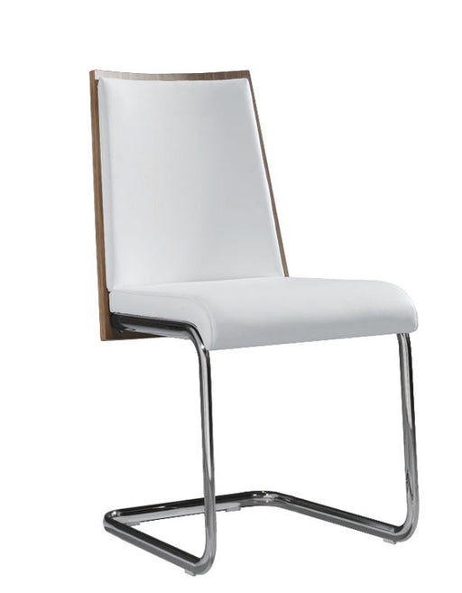Vig Furniture - Modrest Morgan Modern White & Walnut Dining Chair (Set of 2) - VGEWF3175BE-WHT - GreatFurnitureDeal