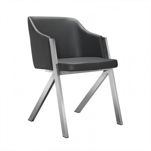 VIG Furniture - Darcy Modern Grey Leatherette Dining Chair (Set of 2) - VGEWF3202BB-GRY