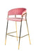 VIG Furniture - Modrest Brandy Modern Pink Fabric Bar Stool (Set of 2) - VGFH-FDC7052-PNK