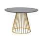 VIG Furniture - Modrest Holly Modern Black & Gold Round Dining Table - VGFH-FDT7012-BLK