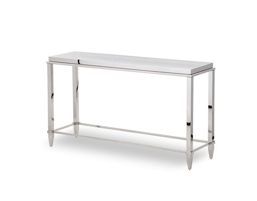 VIG Furniture - Modrest Agar Modern Glass & Stainless Steel Console Table - VGHB235X - GreatFurnitureDeal